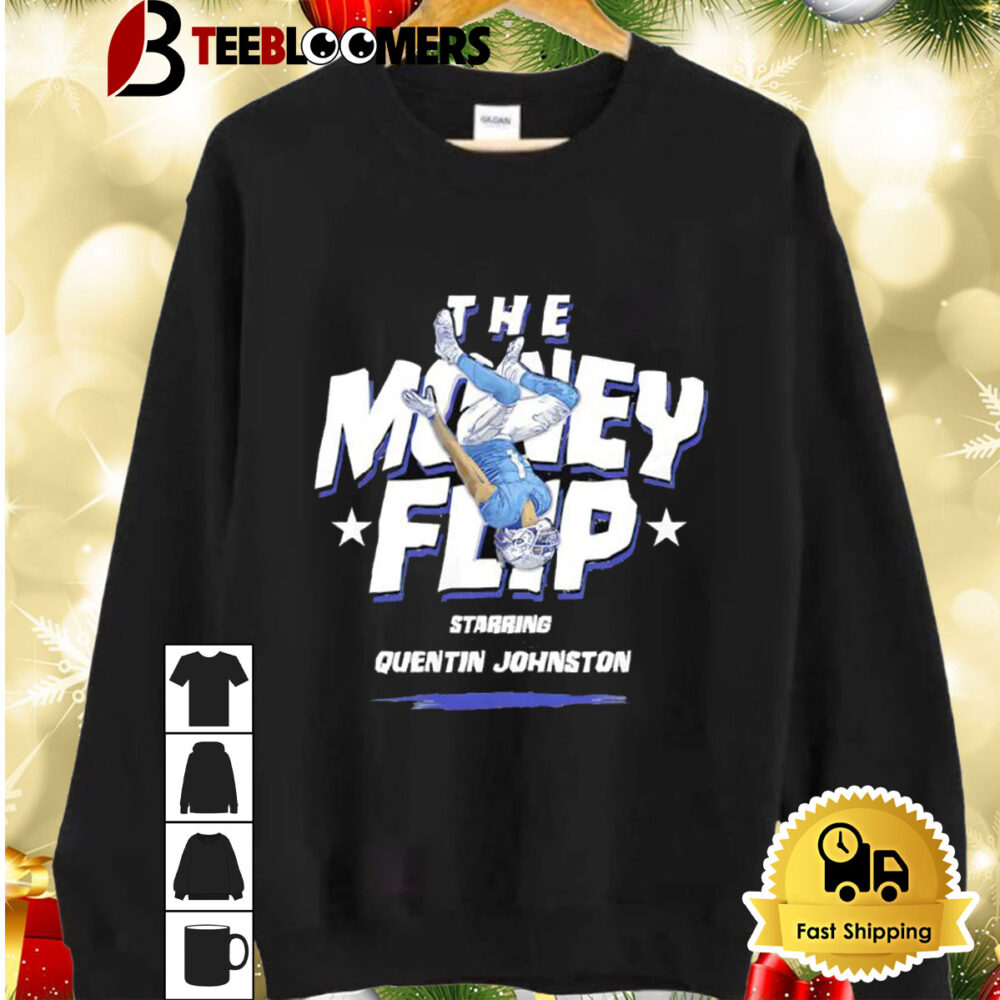 Starring Quentin Johnston Los Angeles Chargers The Money Flip Shirt 2