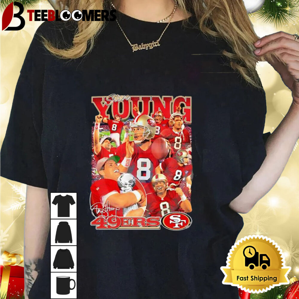 Steve Young San Francisco 49ers Signature Graphic Shirt 1