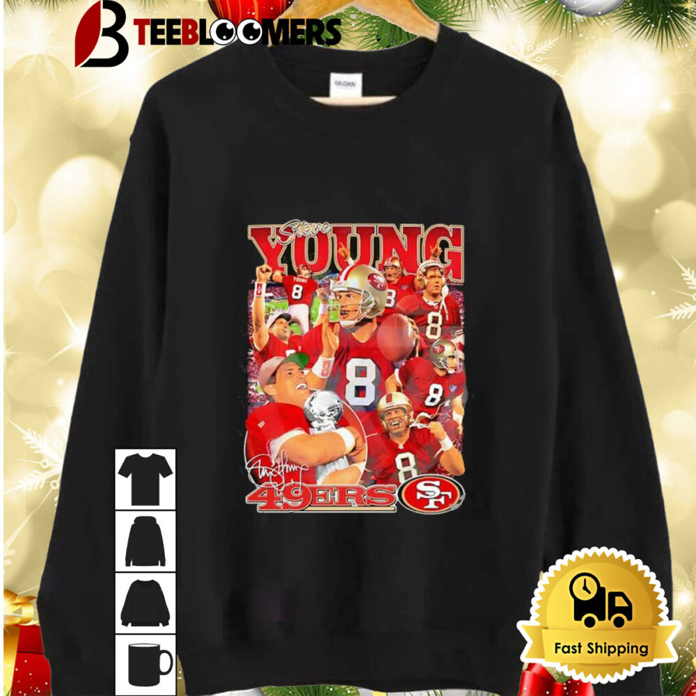 Steve Young San Francisco 49ers Signature Graphic Shirt 2