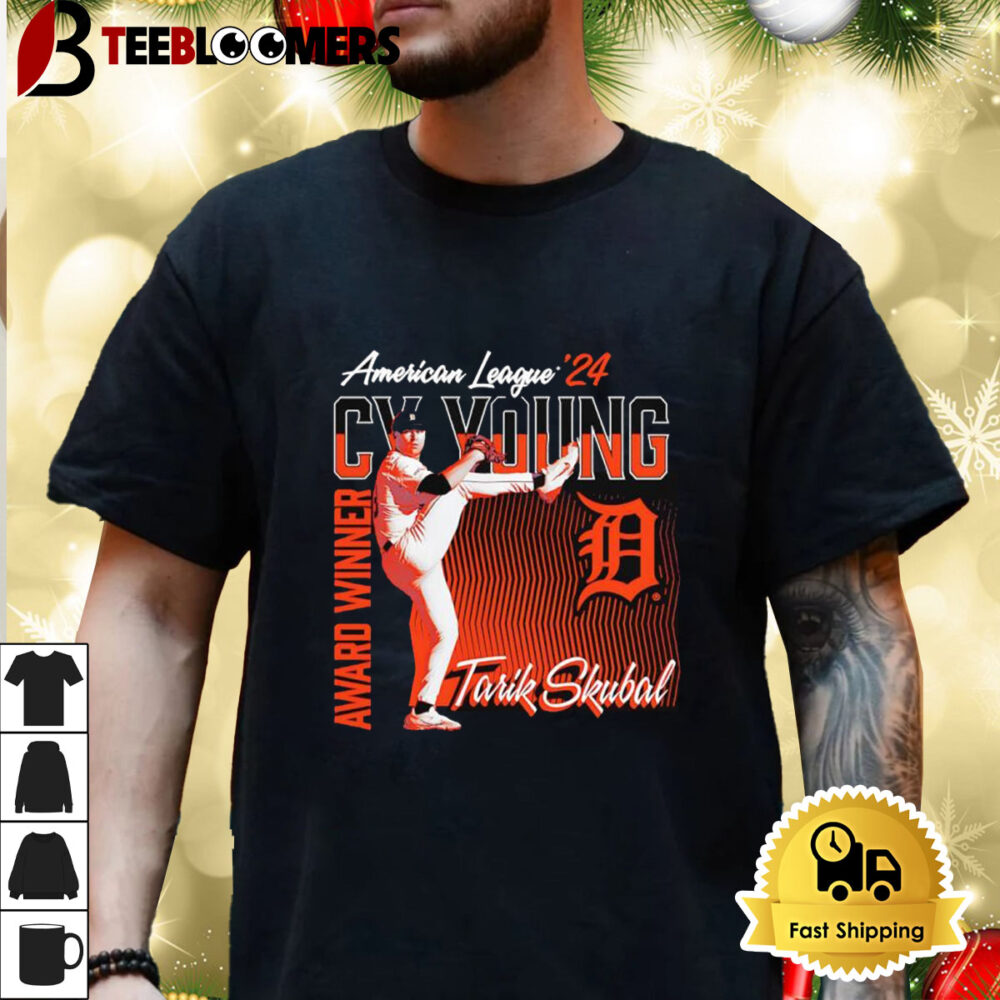 Tarik Skubal Detroit Tigers 2024 American League Cy Young Award Winner Shirt 3