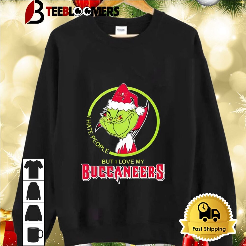 The Grinch I Hate People But I Love My Tampa Bay Buccaneers 2024 Shirt 2