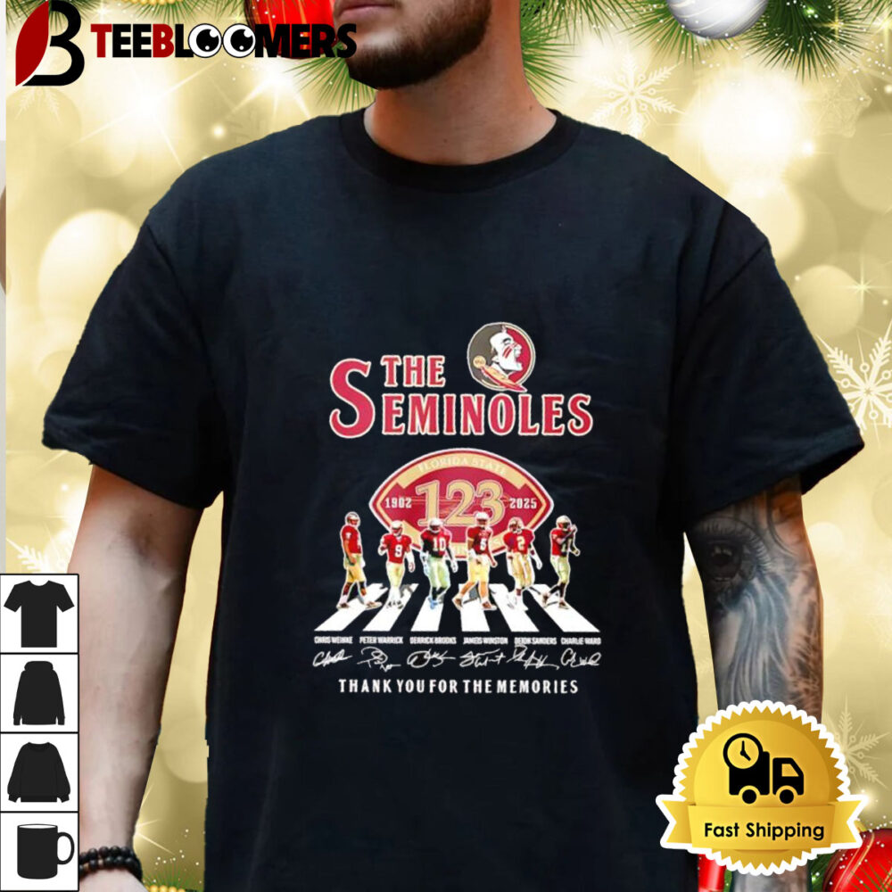 The Seminoles Thank You For The Memories Abbey Road Shirt 3