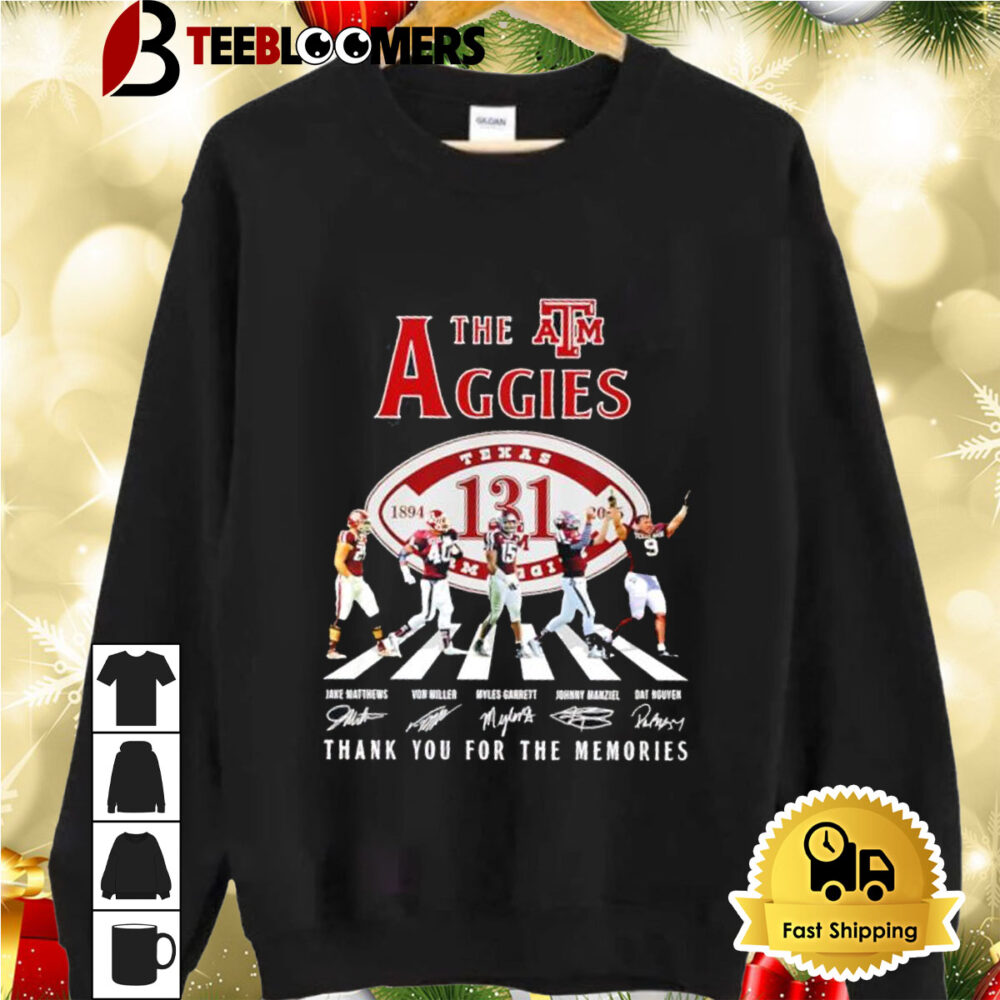 The TM Aggies Thank You For The Memories Abbey Road Shirt 2