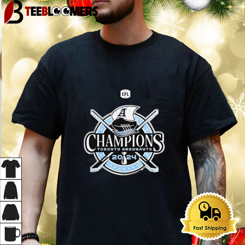 Toronto Argonauts 2024 Grey Cup Champions Logo Shirt 3