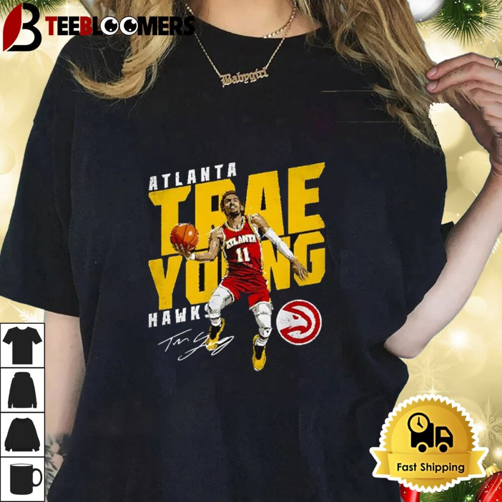 Trae Young Atlanta Hawks Slam Dunk Signature Shirt 1