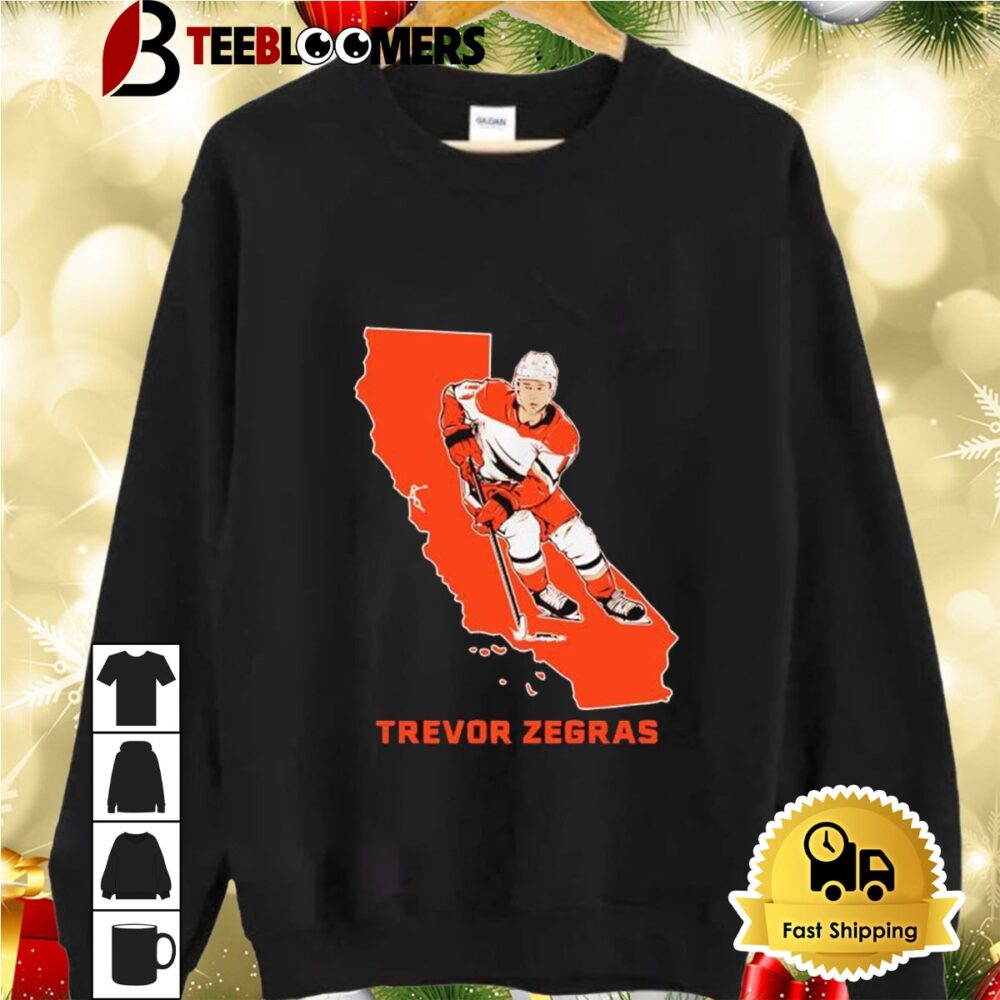 Trevor Zegras Anaheim Ducks Hockey State Star Shirt 2